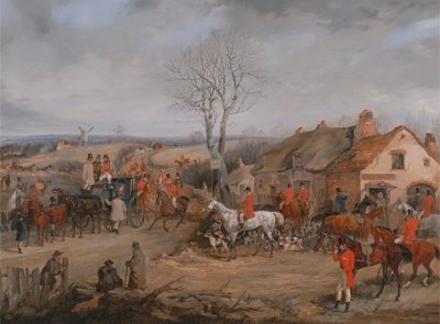 Hunting Scene: The Meet, ca. 1840 by Henry Thomas Alken