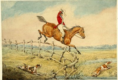 Taking a Fence by Henry Thomas Alken