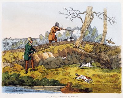 Woodcock hunting by Henry Thomas Alken