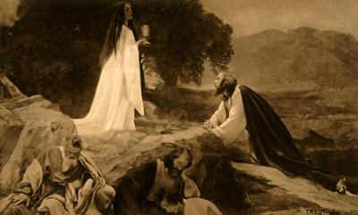 Jesus on the Mount of Olives by Henry Traut