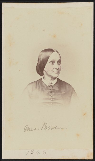 Carte-de-visite Portrait of Mrs. Bowen by Henry Ulke