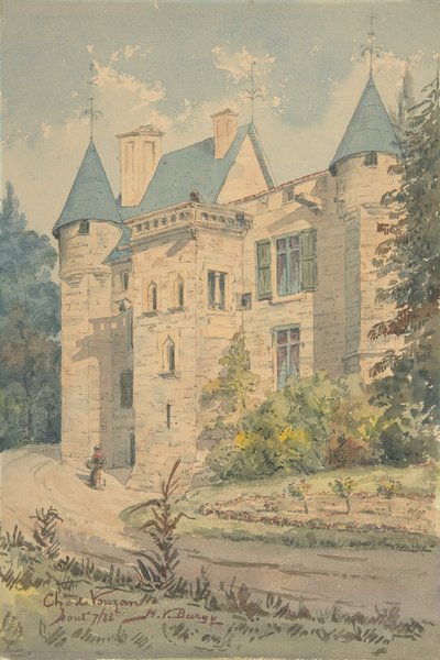 Château de Vouzan, 1888 by Henry Victor Burgy