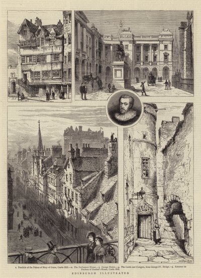 Edinburgh Illustrated by Henry William Brewer