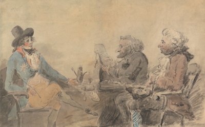 The Prince Regent and the Moneylenders by Henry William Bunbury