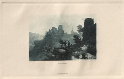 The Picturesque and Romantic Rhineland: Niedeggen, 1928 by Henry Winkles