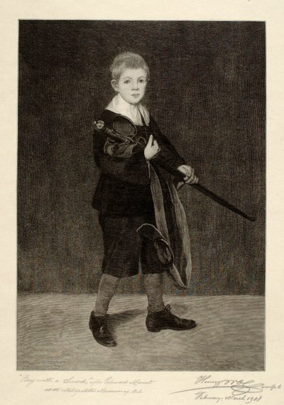Boy with Sword by Henry Wolf
