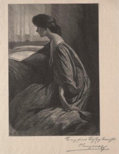 Girl Reading at a Window by Henry Wolf