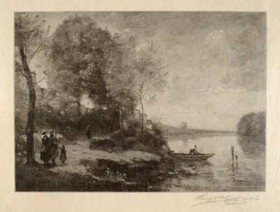 The River at the Distant Tower by Henry Wolf
