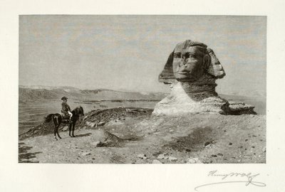 Napoleon before the Sphinx by Henry Wolf