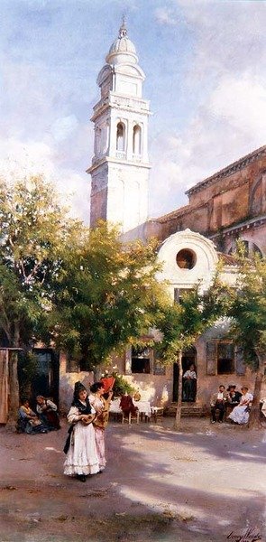 In the Piazza by Henry Woods