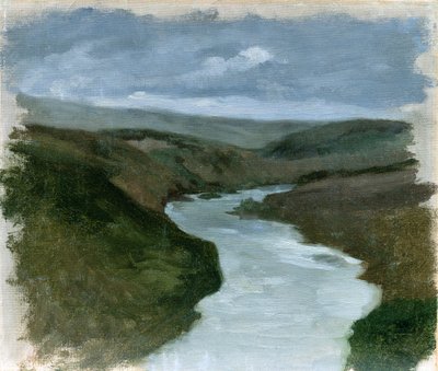 Landscape from the Dniepr River, c.1878-89 by Henryk Hipolit Rodakowski