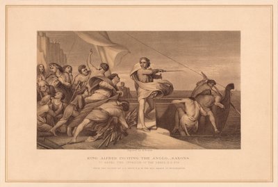 King Alfred Inciting The Anglo Saxons by Herbert Bourne