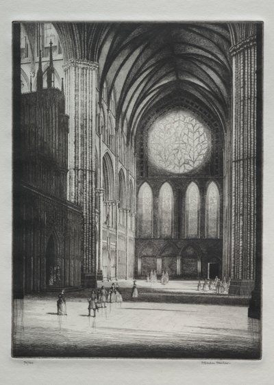 Lincoln Cathedral, Interior by Herbert Gordon Warlow