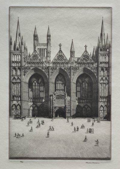 Peterborough Cathedral by Herbert Gordon Warlow