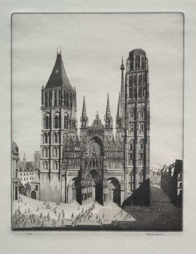 Rouen Cathedral by Herbert Gordon Warlow