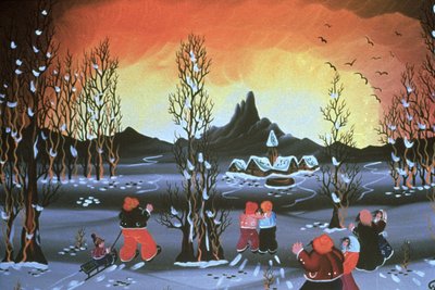 Winter Valley by Herbert Hofer