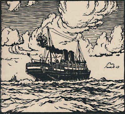 Steamer at Sea by Herbert Kerr Rooke