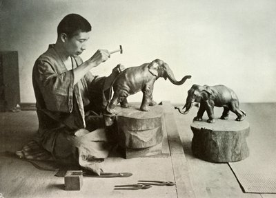 The Bronze Sculptor by Herbert Ponting