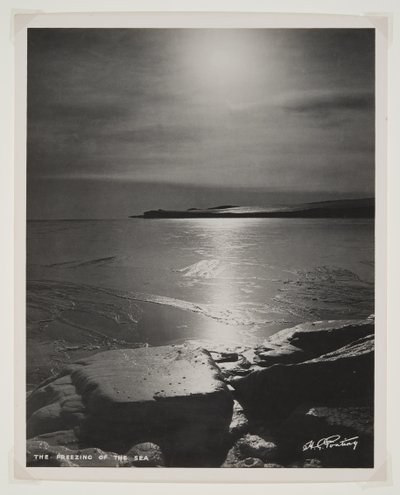 The Freezing of the Sea by Herbert Ponting