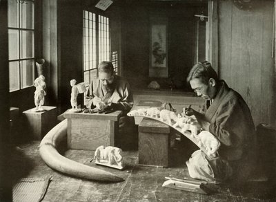 The Ivory Carvers by Herbert Ponting