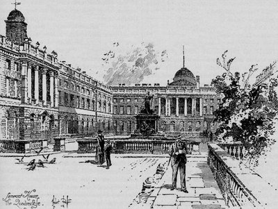 The Quadrangle, Somerset House, c1890 by Herbert Railton