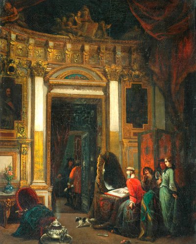 Interior With Figures by Herman Frederik Carel Tenkate