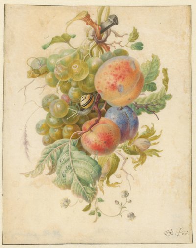 Festoon of Fruits by Herman Henstenburgh