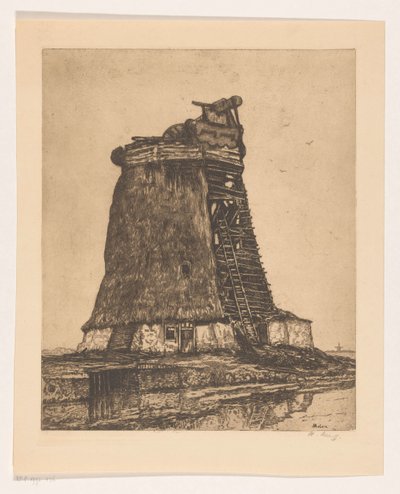 Mill by Herman Heuff (signed by artist)