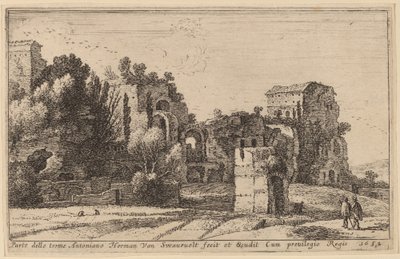The Baths of Caracalla by Herman van Swanevelt