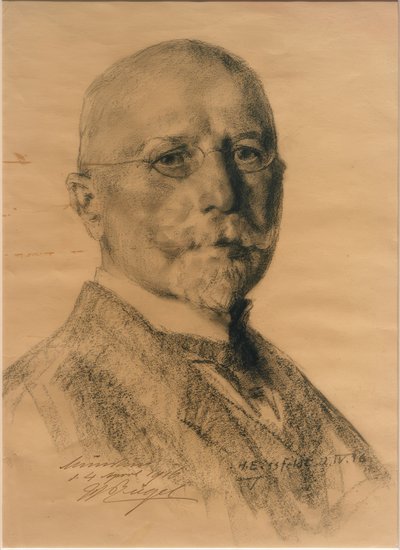 Portrait of Heinrich von Zügel by Hermann Eissfeldt