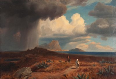 Cloudburst with Agaves by Hermann Freiherr von Königsbrun