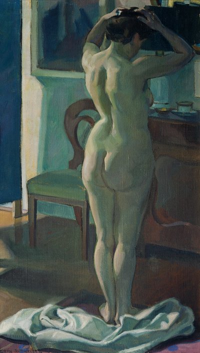 Female Nude by Hermann Grom Rottmayer