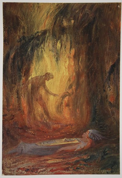 Awakening of Brunnhilde by Hermann Hendrich