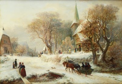 Going to Church by Hermann Kauffmann