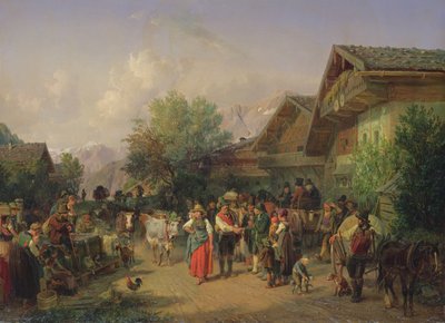 Homecoming from the Alpine Pasture by Hermann Kauffmann