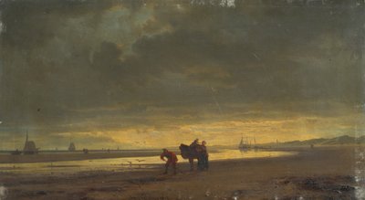 Dutch Coast at Low Tide by Hermann Mevius