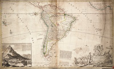 Map of South America, c.1715 by Hermann Moll