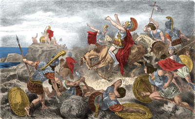Xenophon Retreating into Persia by Hermann Vogel