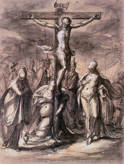 Christ on the Cross, 17th Century by Hermann Weyer