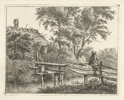 Man on Bridge by Hermanus Fock