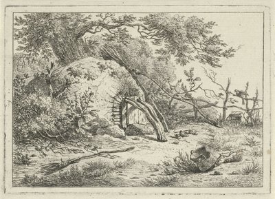 Oven with Brooms by Hermanus Fock