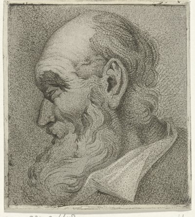 Portrait of an Old Man, in Profile by Hermanus Fock