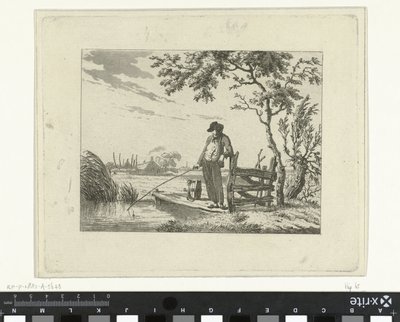 Fisherman on a Jetty by Hermanus Fock