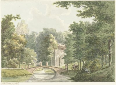 The Estate Velzerbeek near Velsen by Hermanus Numan