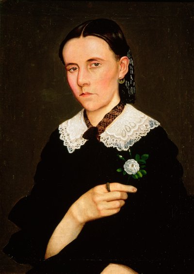Portrait of a Woman by Hermenegildo Bustos