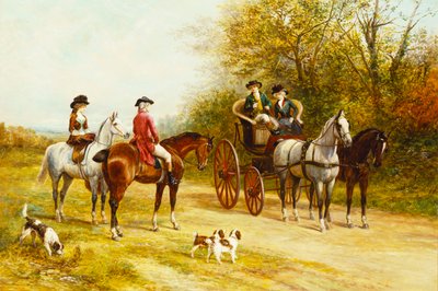 A Wayside Conversation by Heywood Hardy