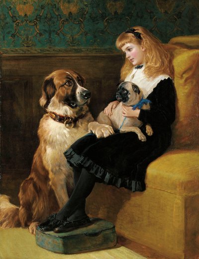 Her only Playmates by Heywood Hardy