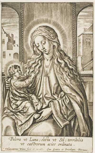 The Virgin and Child by Hieronymous Wierix