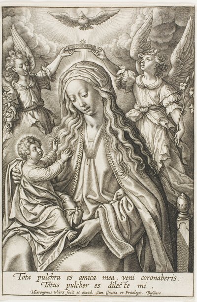 Virgin and Child by Hieronymous Wierix