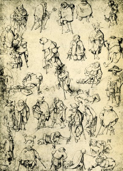 Cripples, Beggars and Beggar Musicians by Hieronymus Bosch